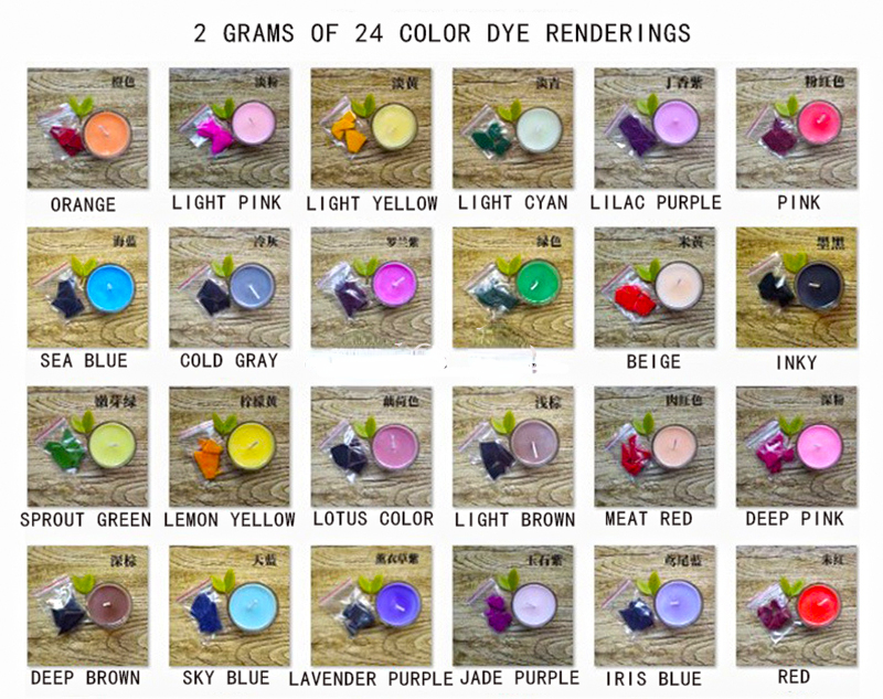 Candle Dye Chip - 20 colors 2g /bag Candle Dye