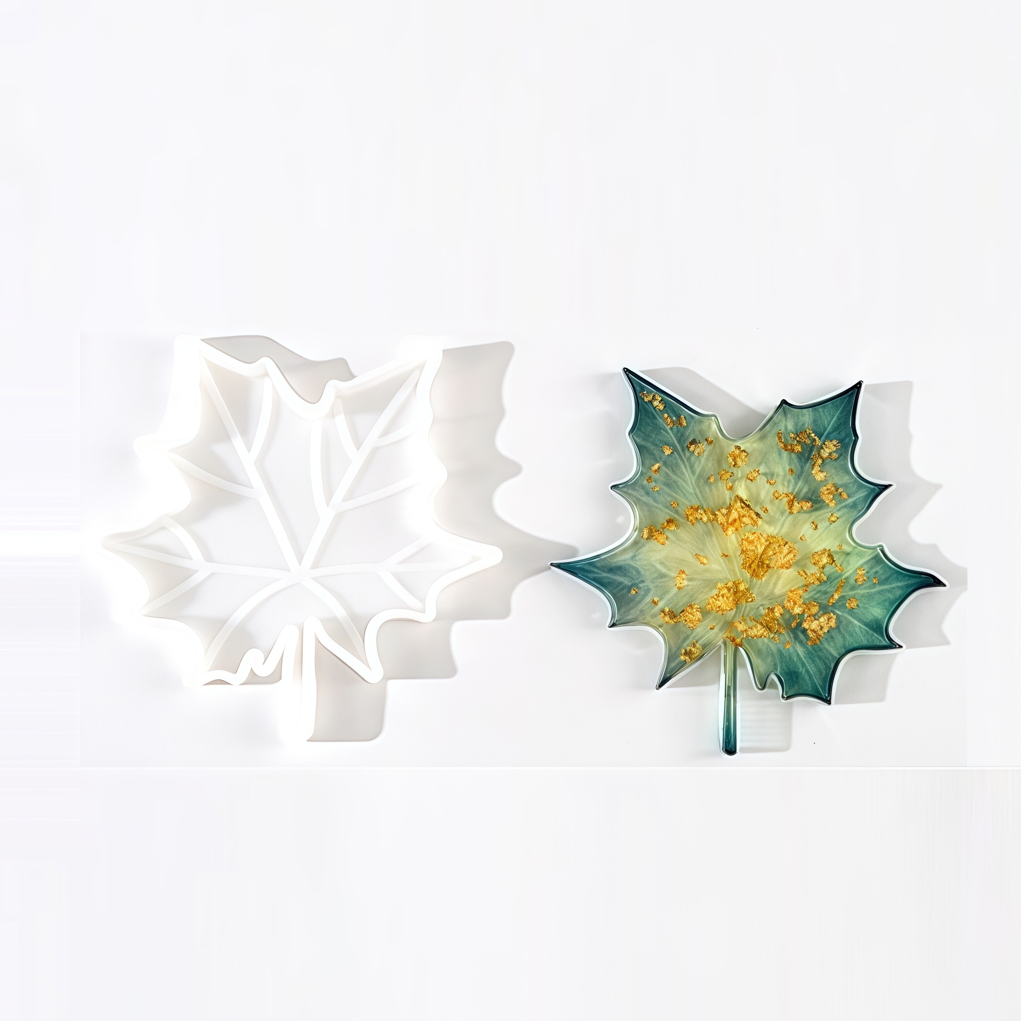 Candle Making Products - 1PC Maple Leaf shaped Silicone Mold,