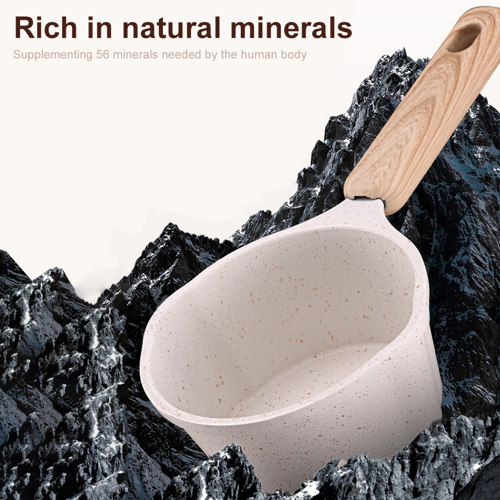 Pour Pot Aluminum - Non-Stick Mini Sauce Pan Wooden Handle