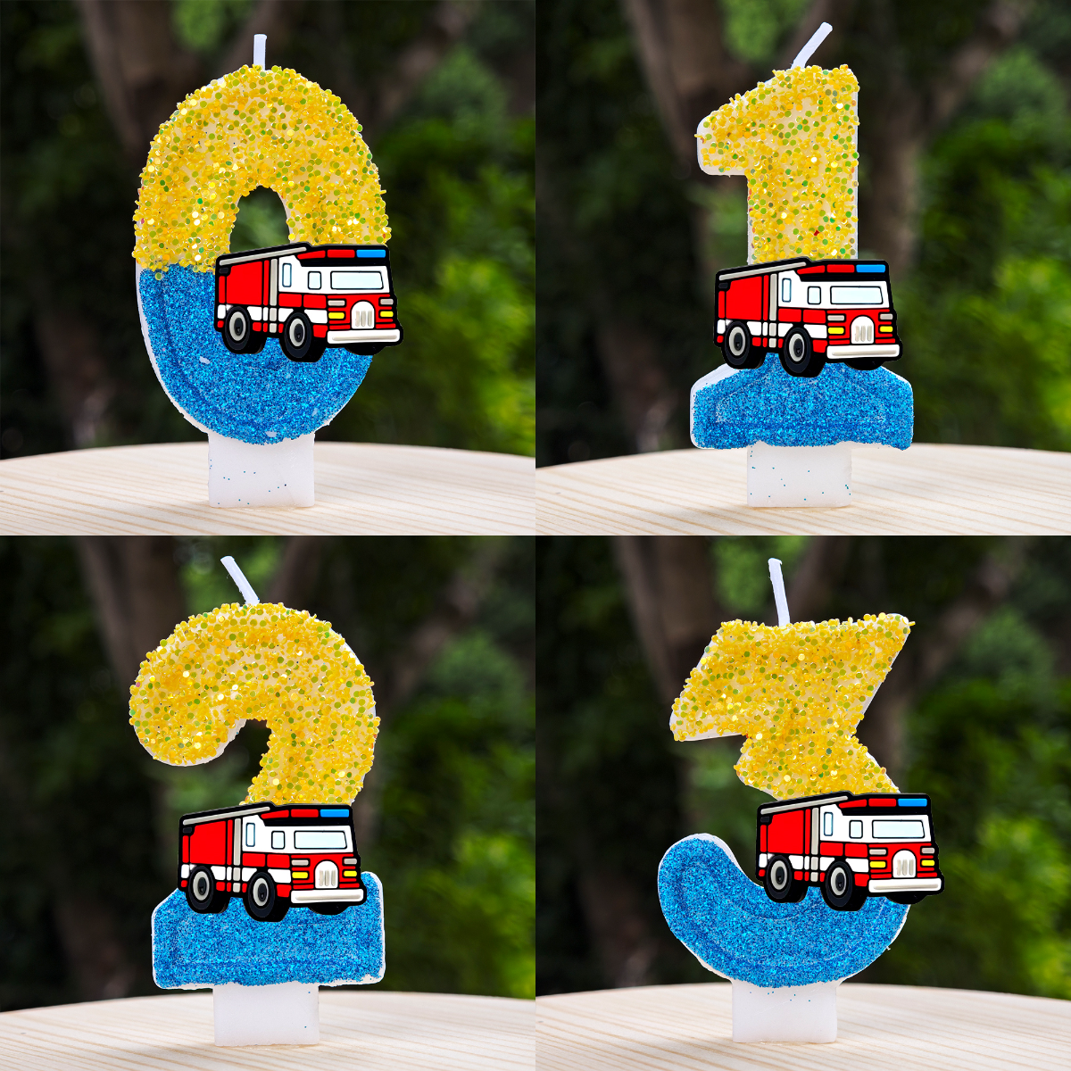 Candle Making Products - Fire Engine Candle Cute Cartoon Shape