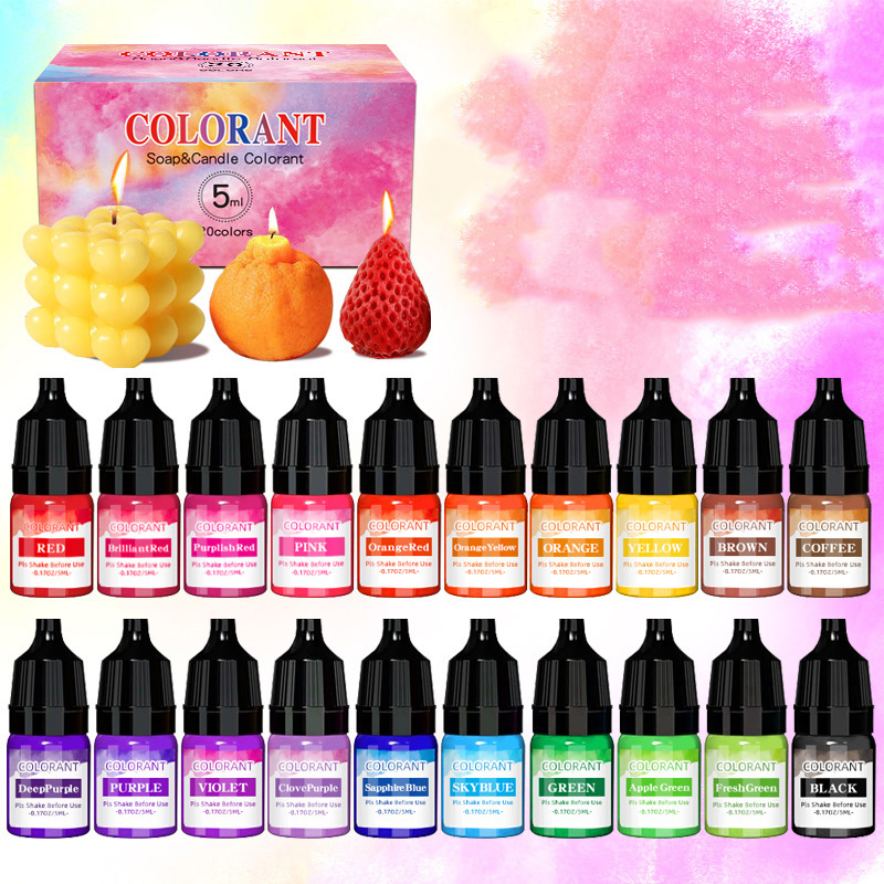Candle Dye Chip - 20 Colors Candle Dyes Pigment Aromatherapy