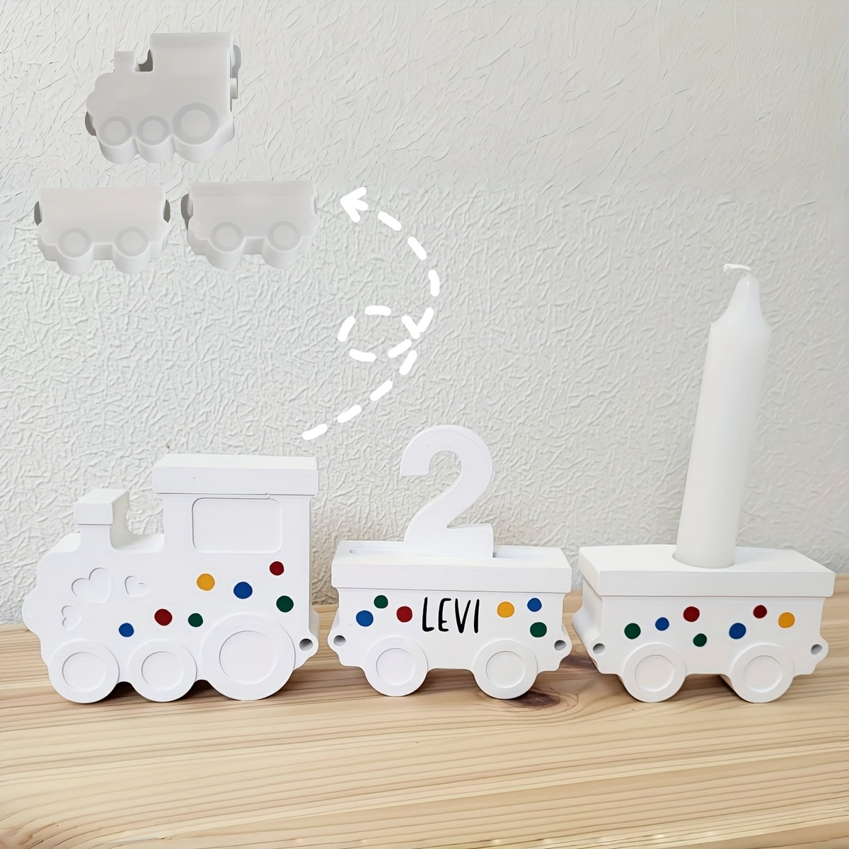 Candle Making Set - Train Set Resin Silicone Molds for