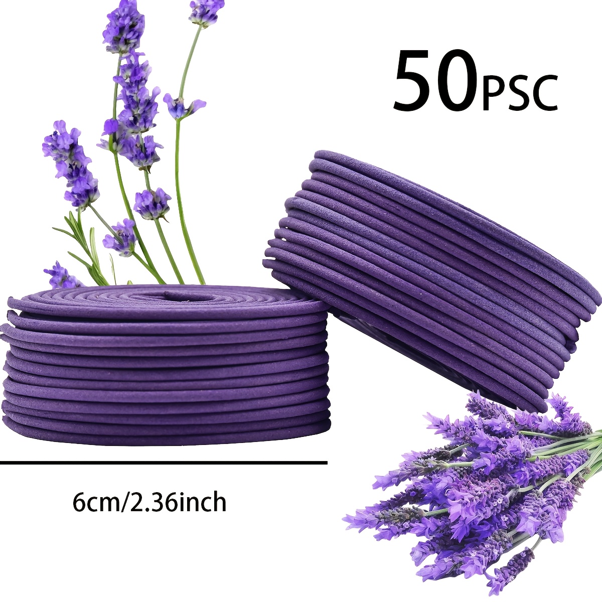 50 Lavender Scented Spiral Can - Uv Inhibitor Candle のレビューと価格