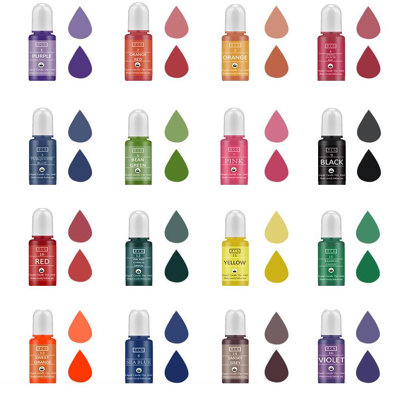 10ml/Bottle Candle Wax Pigment - Candle Dye Chip のレビューと価格