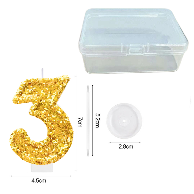 Digital Birthday Candle Gold C - Candle Making Things のレビューと価格