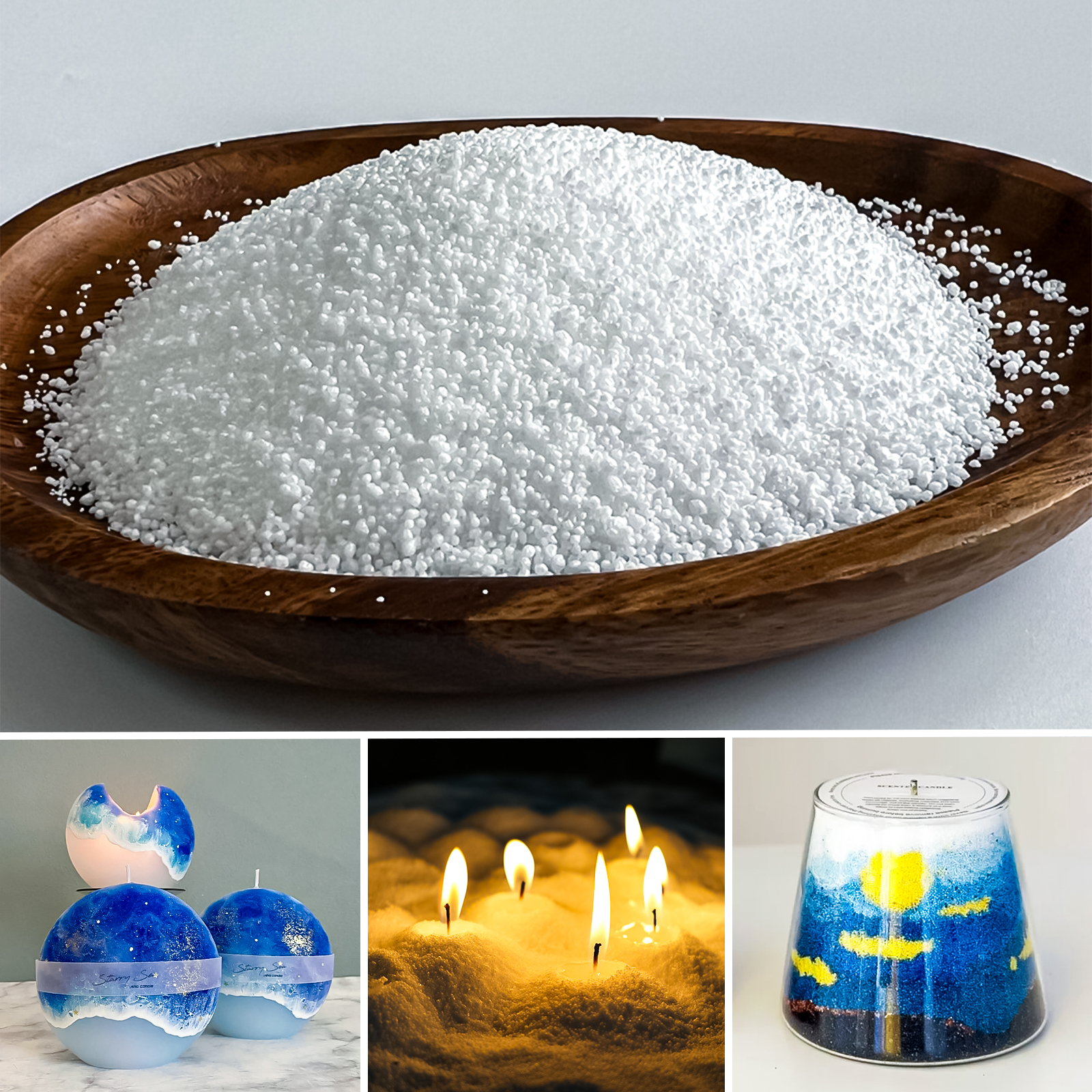 500g-1kg Sand Wax Ice Flower W - Candle Making Products のレビューと価格