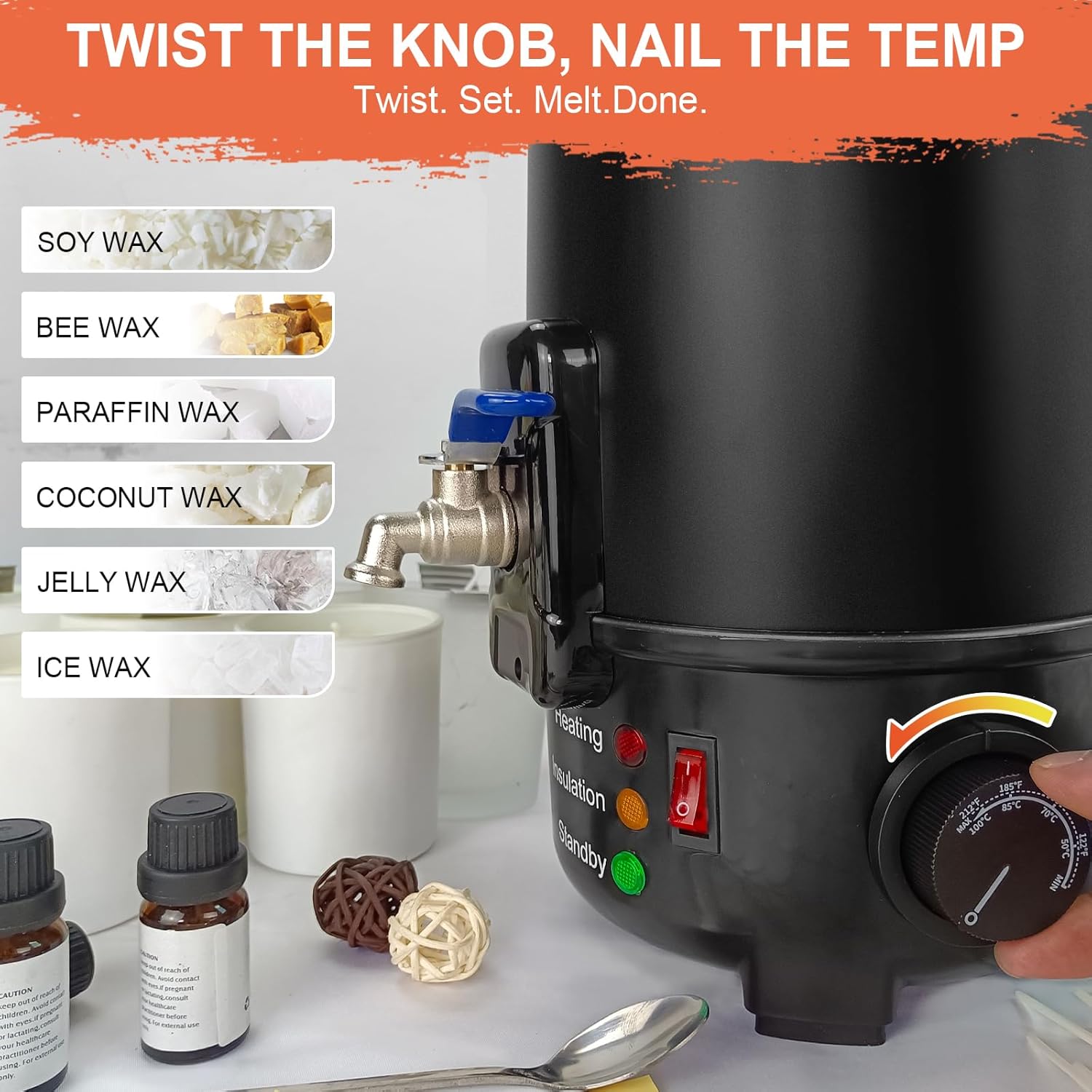8Lbs Electric Wax Melter for C - Candle Making Products のレビューと価格