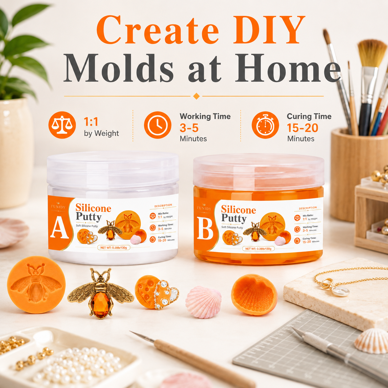 SILICONE PUTTY Making Kit, Fas - Candle Making Set のレビューと価格