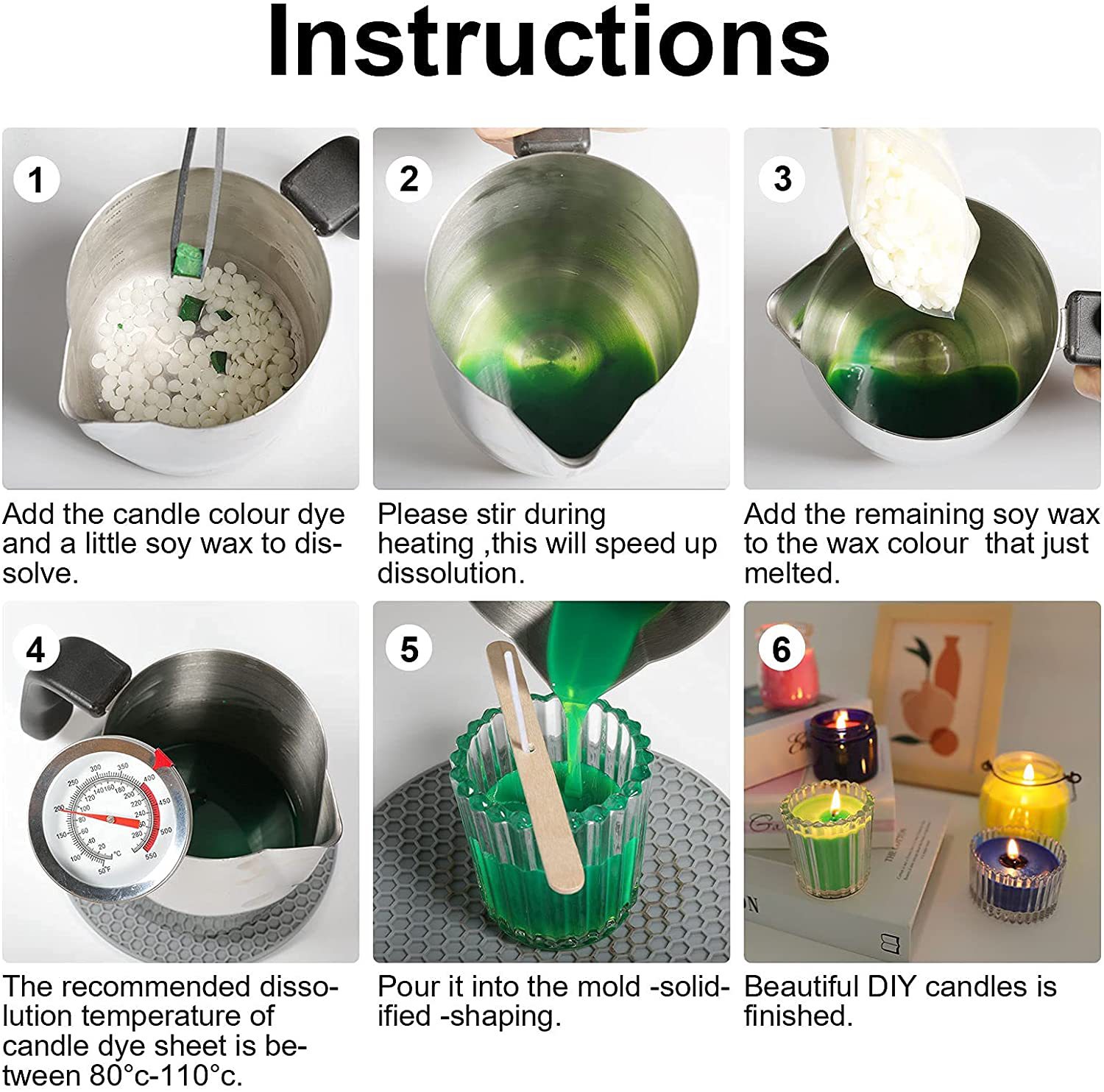 Candle Pigment Chips Wax Flake - Candle Dye Chip のレビューと価格