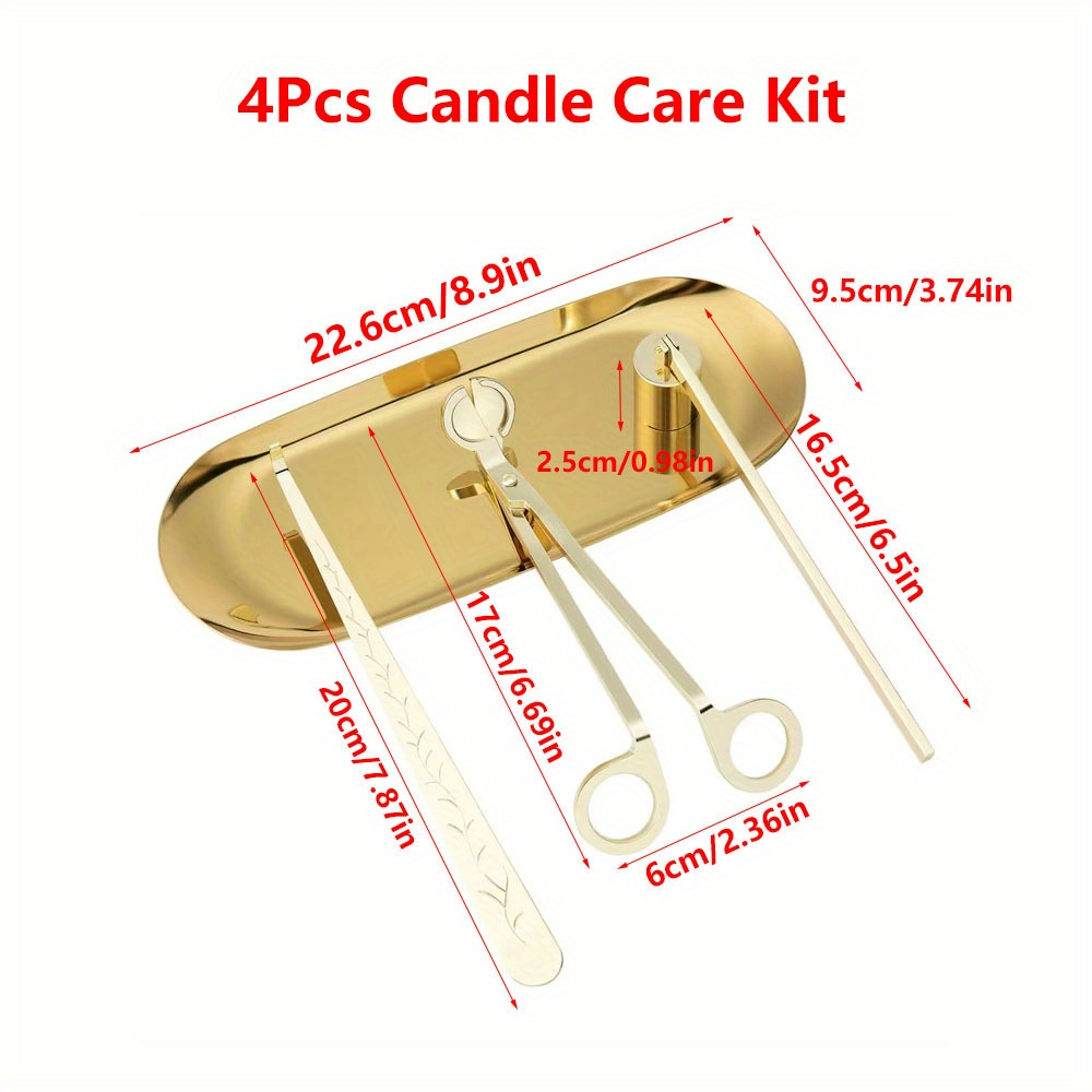 4pcs/set Luxury Candle Care Ki - Candle Making Products のレビューと価格