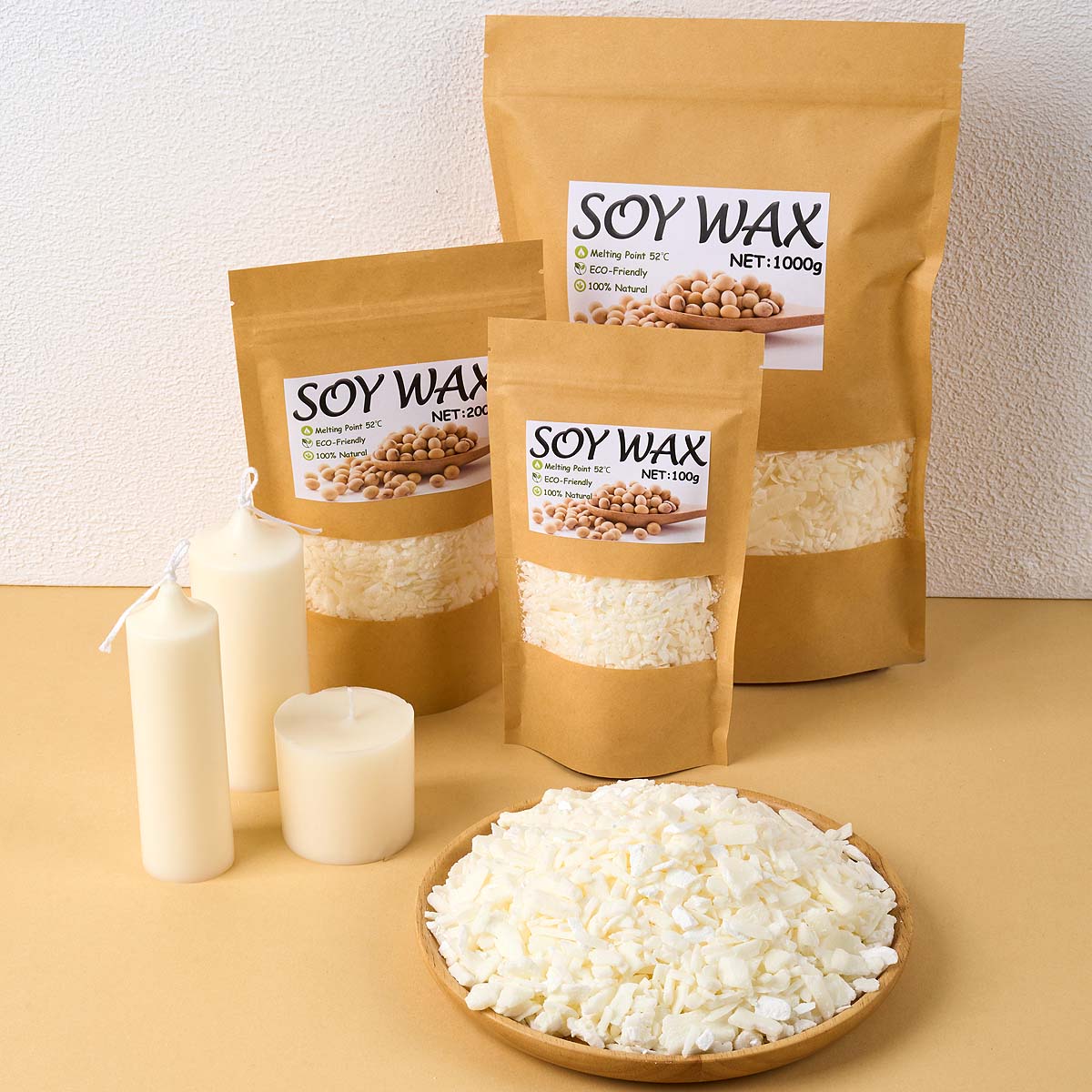 1 Pounds Pure White Soy Wax Fo - Candle Making Set のレビューと価格