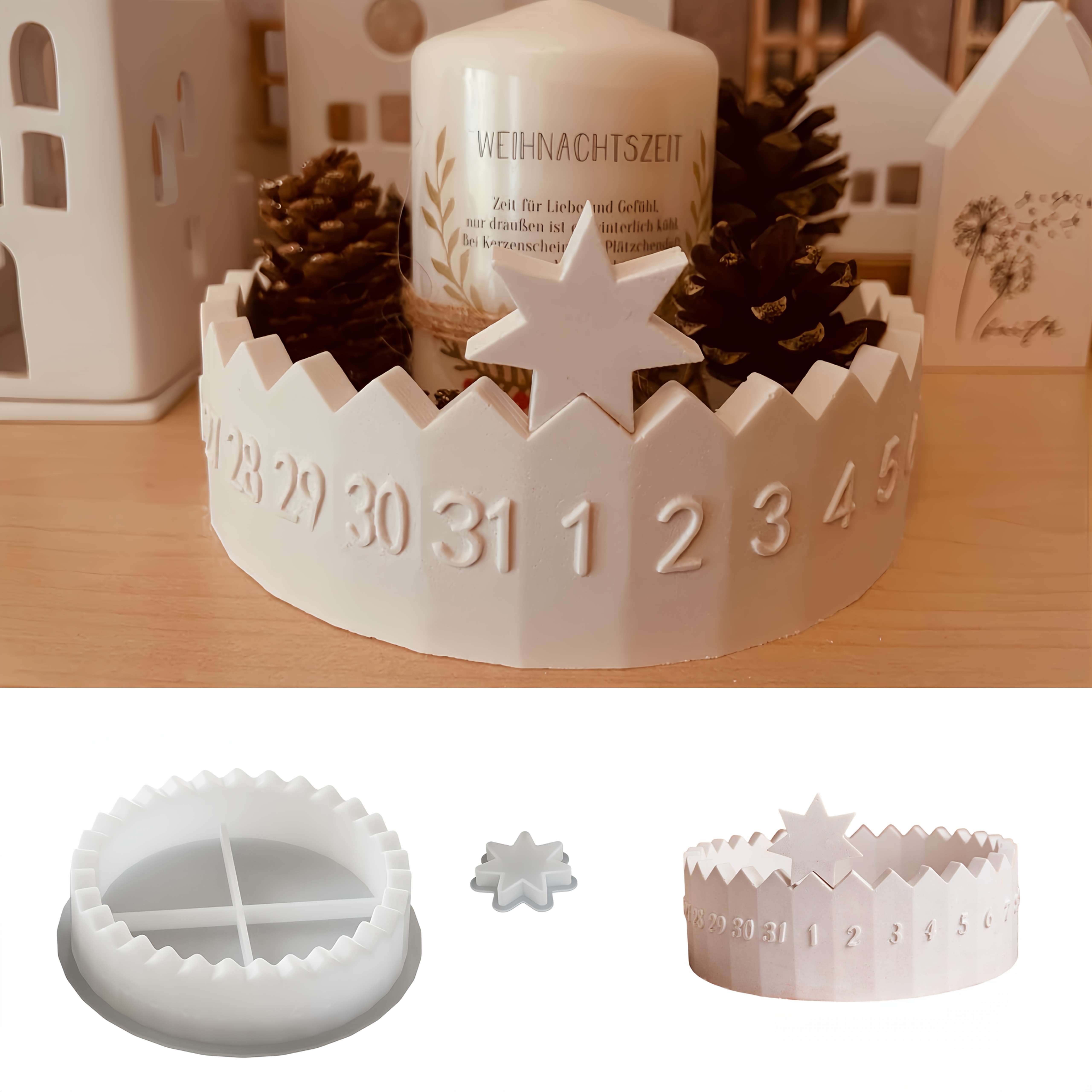 1 set Advent Calendar Silicone - Candle Making Set のレビューと価格