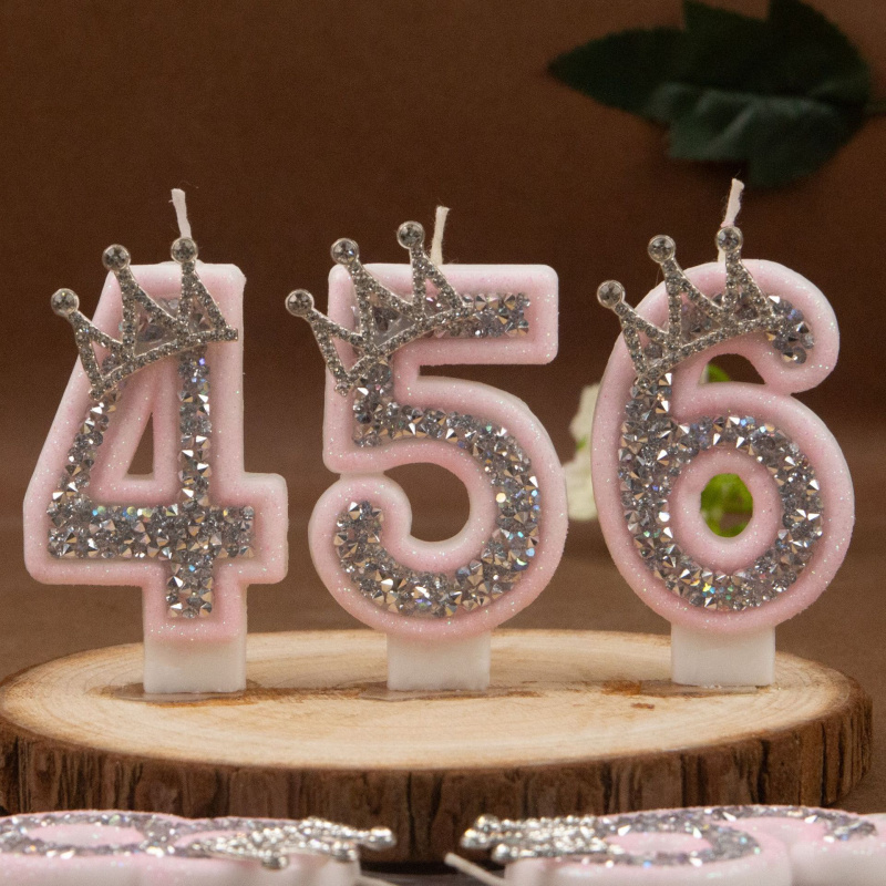 Digital Candles 0-9 Pink Silve - Candle Making Things のレビューと価格