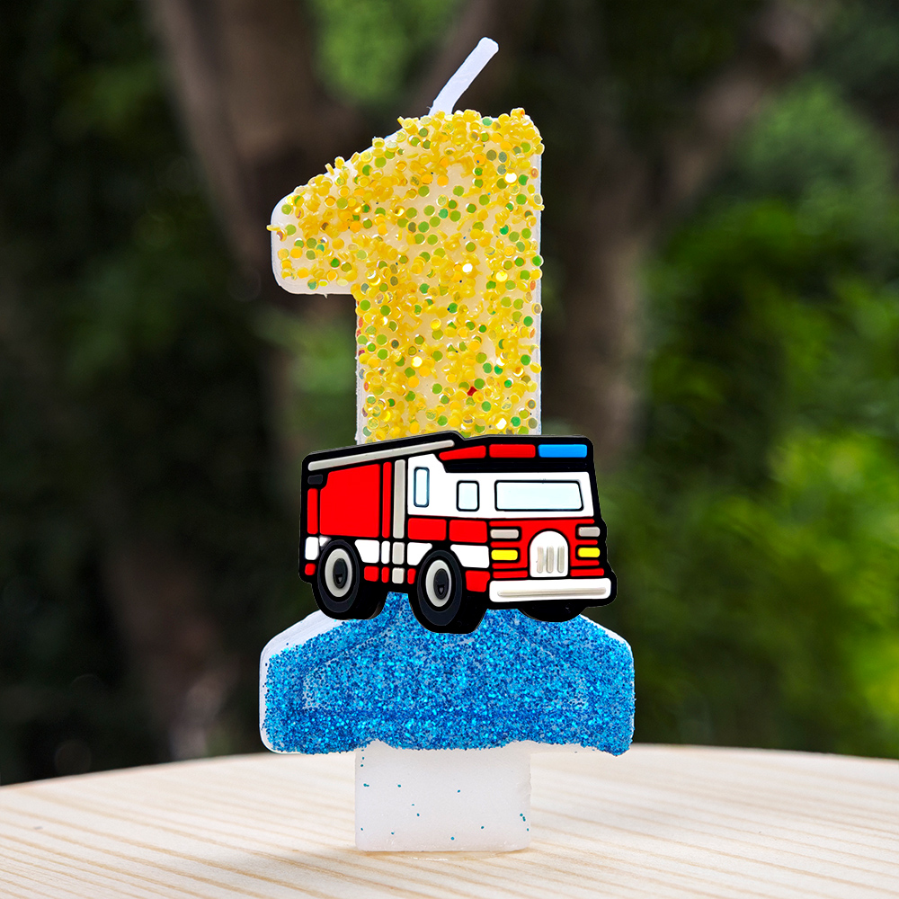 Fire Engine Candle Cute Cartoo - Candle Making Products のレビューと価格