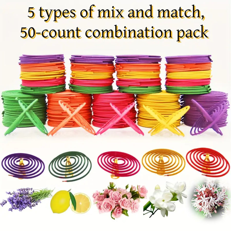 50pcs Mixed Fragrance Incense  - Uv Inhibitor Candle のレビューと価格