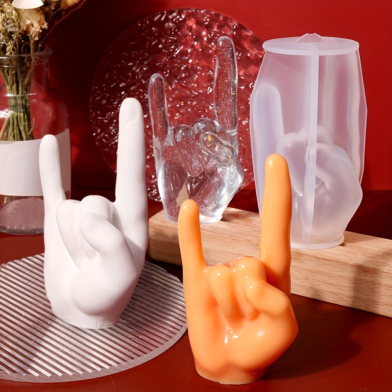 1pc Large Rock Gesture Silicon - Candle Making Things のレビューと価格