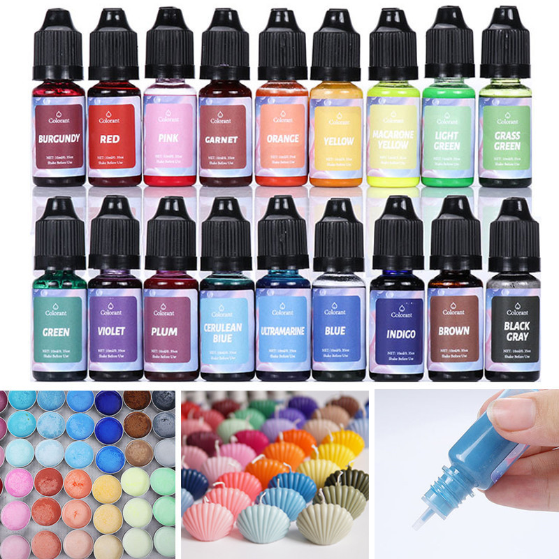 24 Colors Resin Pigments Candl - Candle Dye Chip のレビューと価格