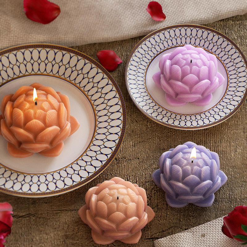 1PC Lotus Flower Candle Mold S - Candle Making Things のレビューと価格