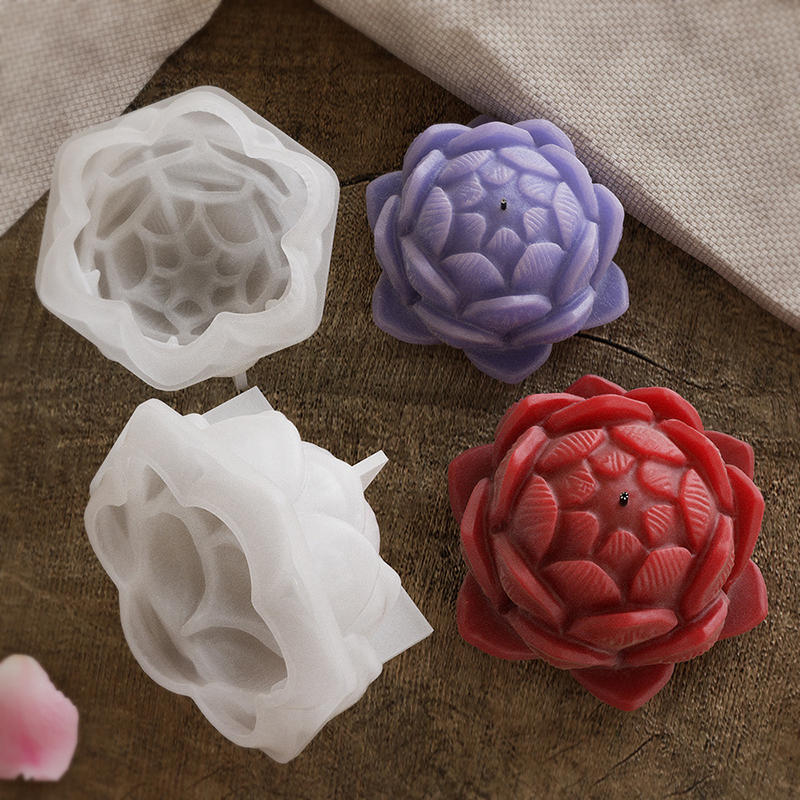 1PC Lotus Flower Candle Mold S - Candle Making Things のレビューと価格