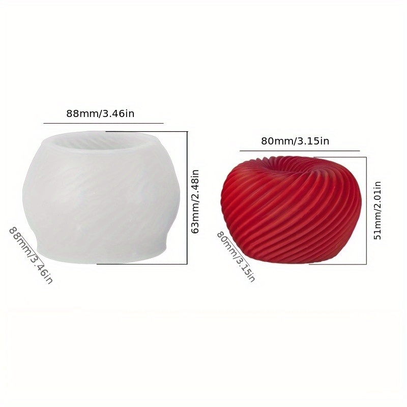 A trendy red apple silicone mo - Candle Making Things のレビューと価格