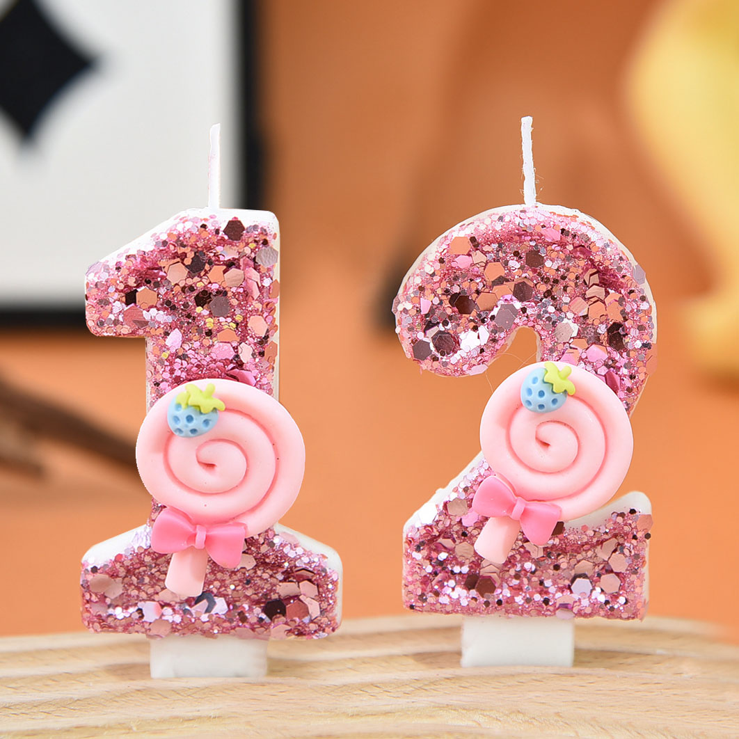 1pc Large 0-9 Numbers Pink Lol - Candle Making Things のレビューと価格