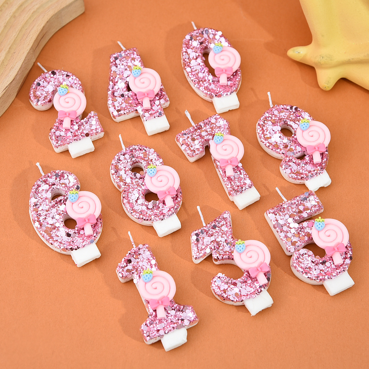 1pc Large 0-9 Numbers Pink Lol - Candle Making Things のレビューと価格