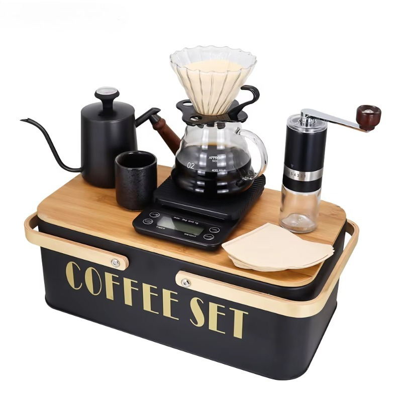 Portable coffee machine set wi - Pour Pot Aluminum のレビューと価格
