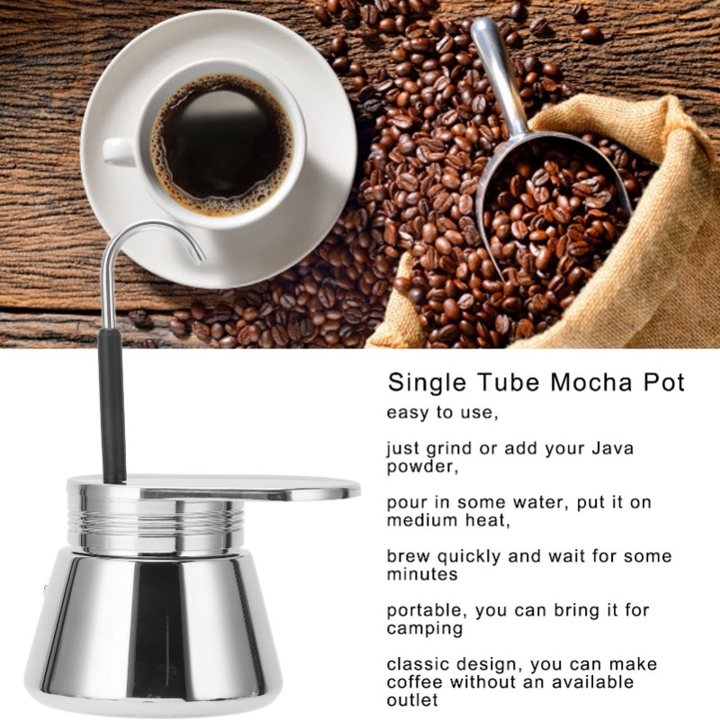 Single Spout Mocha Pot Stainle - Pour Pot Aluminum のレビューと価格