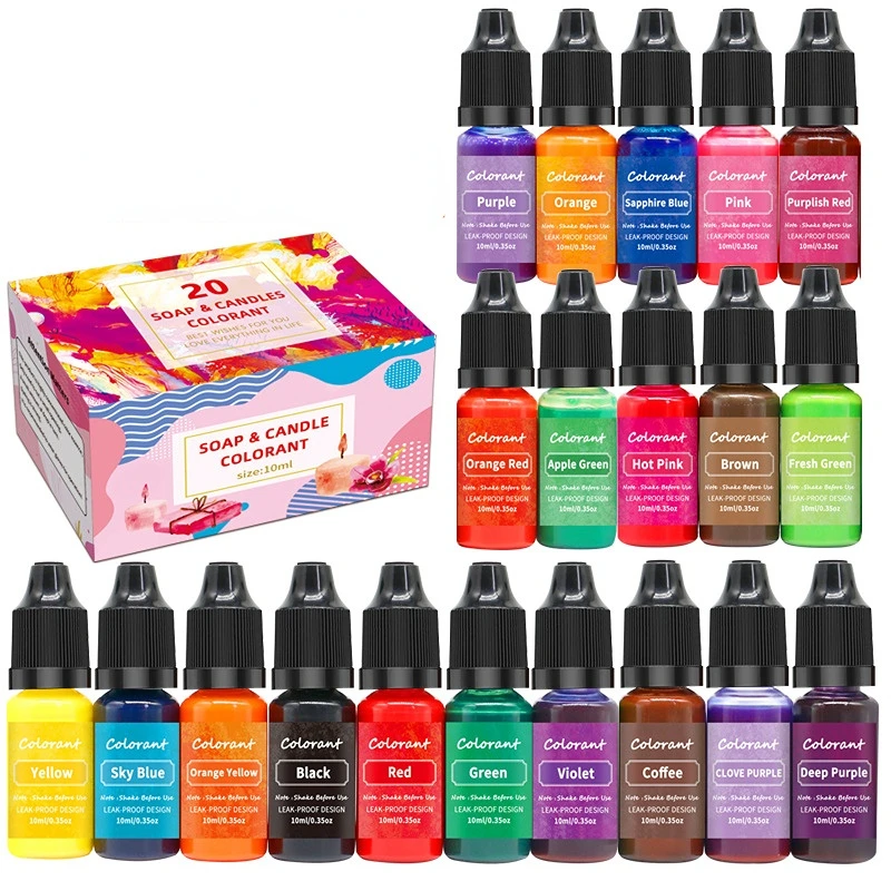 20 Colors High Concentration H - Candle Dye Chip のレビューと価格
