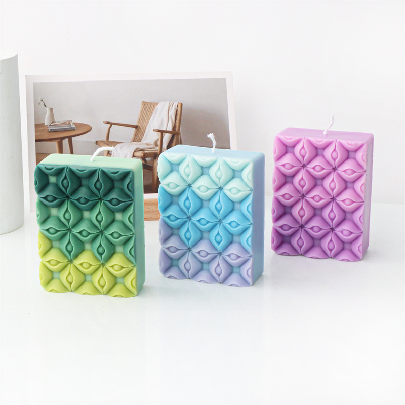 Square Flower Handmade Soap Si - Candle Making Set のレビューと価格