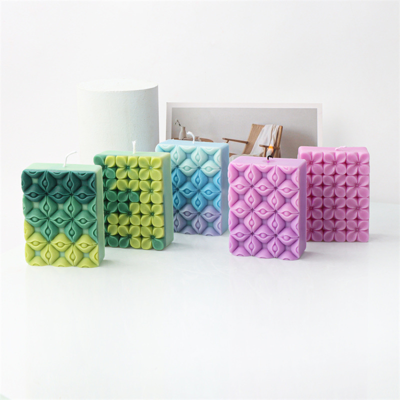 Square Flower Handmade Soap Si - Candle Making Set のレビューと価格